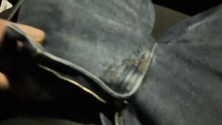 risky public tugjob whilst driving throughout the town
