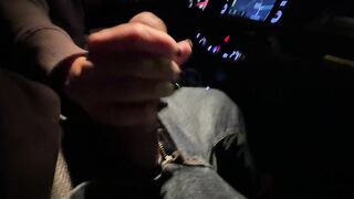 risky public tugjob whilst driving throughout the town