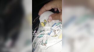 Urine-moist cloth diaper