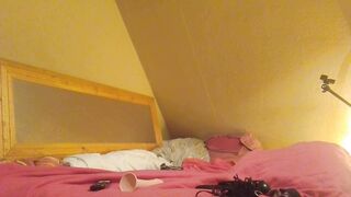 This babe screws me with a thong-on sex-toy and then I finish her off with my schlong