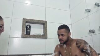 YOUTHFUL GAL GETTING DRILLED UP IN THE BATHTUB
