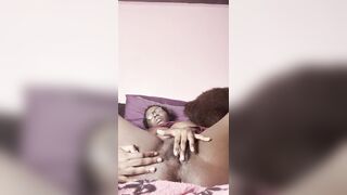 Solo - Tickling My Moist Soaked Vagina , PALATABLE LET OFF! Cheerful Ending