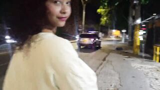 I was on the street and we ended up banging at my abode