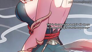 Ahri teaches u how to cook a agreeable dinner (Double CEI JOI)