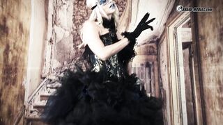 412 Lena Love Ebony and Blue Venice Mask Suit
