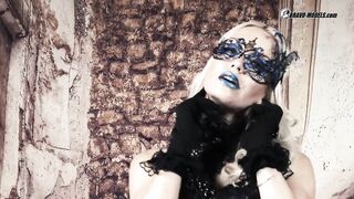 412 Lena Love Ebony and Blue Venice Mask Suit
