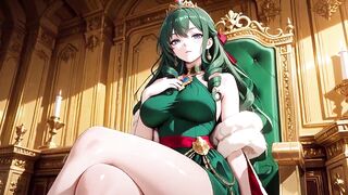 Inactive seduction in a silk gown, what secrets hide under?