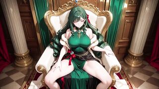 Inactive seduction in a silk gown, what secrets hide under?