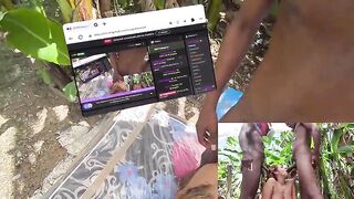 White Latin chick angel Sucks two ebony lads in mixed reality