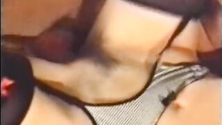 Pretty beauty enjoys getting her moist twat fucked hard by a massive pole