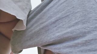 Forbidden Touch In Public!!! Nearly Seen When This babe Touch His Bulge On Subway Teach