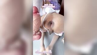 Smutty trans beauty cumming with a can of Soda up her butt - BONNIE NYMPHA