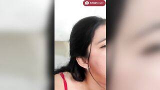 Cute Latin chick Brunette hair Works the Sex tool with Full Oral job Focus - Mariian_Zeller