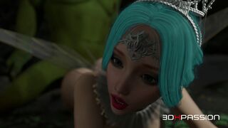 Fairy & Orc Secret Forest Nights – Oral job, Anal & Massive Cumshots