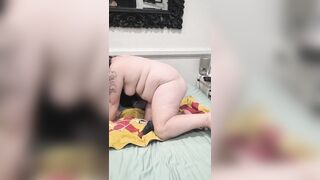 Screwing my taut little cunt with my knotted dragon vibrator
