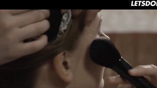 Riding the Masked Dude's Jock in Garter Strap and Heels, Grinding My Pussy Unfathomable