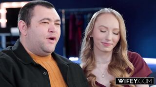 WIFEY Tiny Redhead Hotwife Sage Rose Bangs Some other Guy And Gets Her Flawless Snatch Stretched