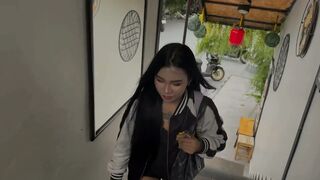 twenty Year Old Rural Oriental with Curly Snatch Creampie by Large Rod Monger