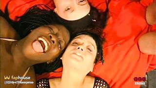 Brunette hair Bukkake Bitch Gets Her Face Totally Overspread