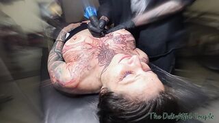 Getting a full-chest tattoo—bazookas and anything