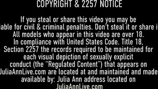 Busty Blonde Milfs Julia Ann & Vicky Vette Cum while Eating!
