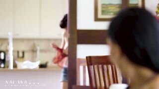 MOM.XXX Hairy pussy Caomei Bala and older Colombian MILF romantic sex