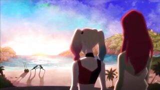 LESBIAN CARTOON Sex Act Exposed HARLEY QUINN Poison IVY have Lesbian Sex DC Batman Porn not Explicit