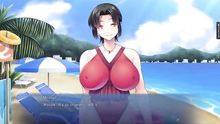Doxy mommy group-fucked on beach