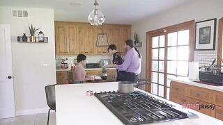 Kitchen free use three-some when the noodles run out