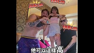 Introduction: Cutest Height Difference Huge 155CM VS 206CM - Sex Notebook - 3P with 2 Tattooed Foreign Jocks Hong Kong Oriental with White