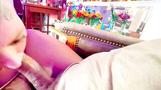 TS Diana Deelight swaps head and gets banged by her boyfriend Jrockstar82 on the bed