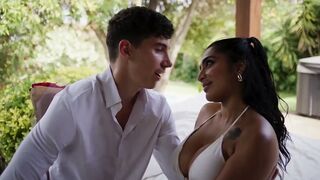 Monster Cock Destroy the Constricted Butt of Yasmina Khan for San Valentine S