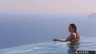 Blacked Shy Talia Seduces Her Longtime Crush on Holiday