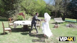 VIP4K. Charming eighteen-years old Hottie bangs with the Priest on her Wedding
