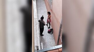 Destroying the garments of a student who skipped class.