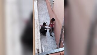 Destroying the garments of a student who skipped class.