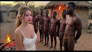 Virginal Tourist Travels Throughout Africa and Gets Happily Banged by a Tribe of Massive BBCs – ANAL VAGINAL – EBONY RODS (AI)