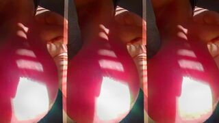 Masturbating with Saline filled Balls - Real Life Futa giant ever Balls Sunshine Glad Compilation