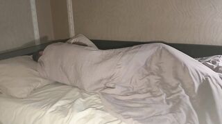 Sensitive evening sex, cum on her butt