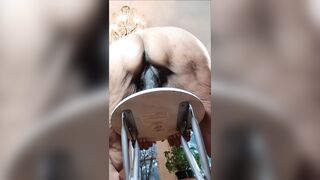 I truly enjoyed masturbating my shaggy snatch with my sex toy and my feet