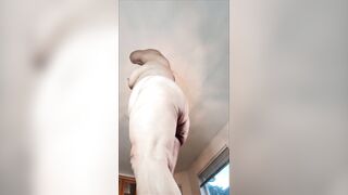 I truly enjoyed masturbating my shaggy snatch with my sex toy and my feet