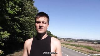 CZECH HUNTER - gave him some money for doing shove-ups and enjoyed the view, so I banged his butt