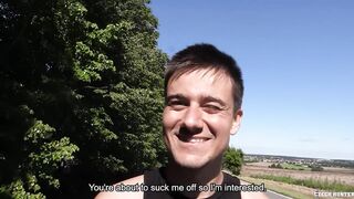CZECH HUNTER - gave him some money for doing shove-ups and enjoyed the view, so I banged his butt