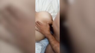 Pushing penis in her snatch P.O.V close up