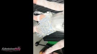 SubmissiveeHotty introduces Critter for one more scene whipping her butt and a handstand