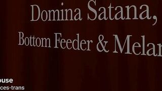 Part 1- Bitch goddess Satana Punishes Melanie for Sucking to Much Knob!