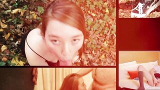 Tiny british redhead enjoys fierce booty treatment with britishteens