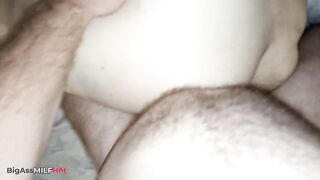 Large Round Booty mother I'd like to fuck Side Screw and Missionary – Cum on Swollen Clitoris