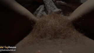 Showing U My Ginger Shaggy Twat Bush POV