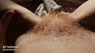 Showing U My Ginger Shaggy Twat Bush POV